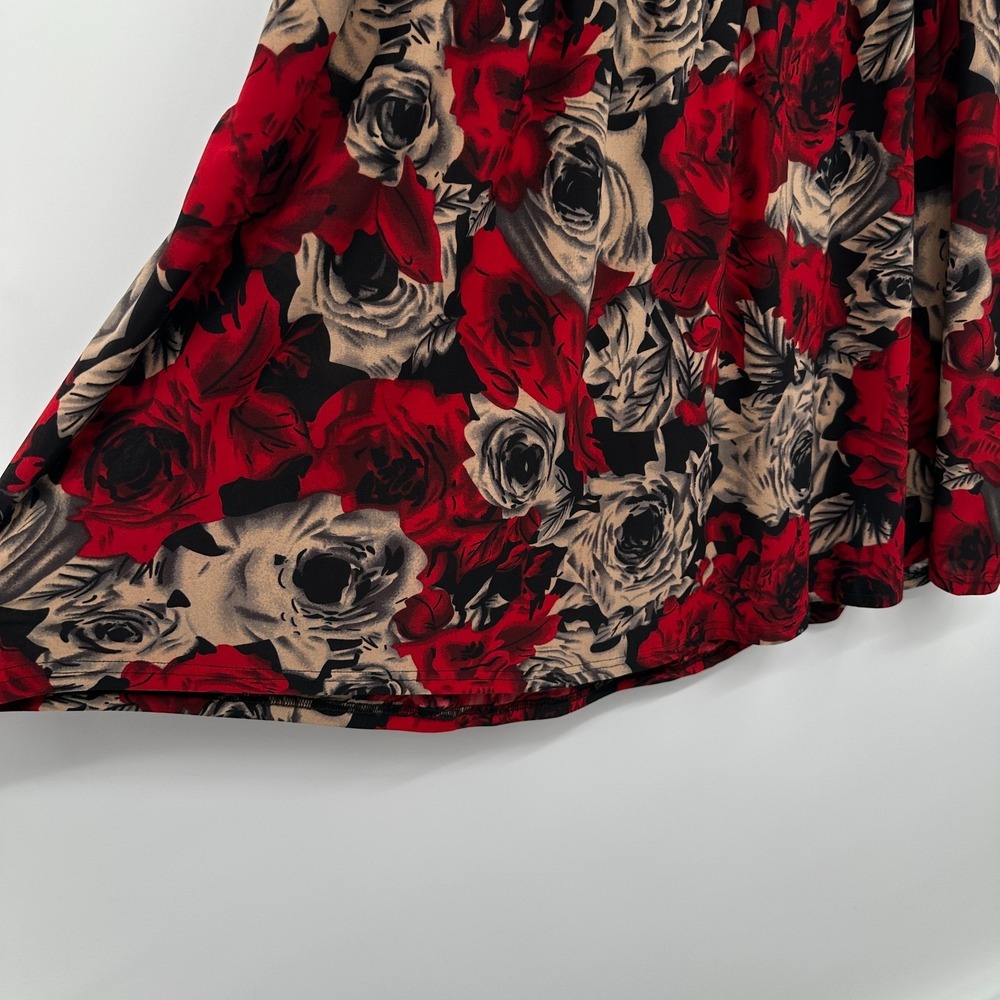 La Cera Tunic Top Shirt 3X Stretch Floral Bloomcore Festival Witchy Grunge New - Picture 7 of 14